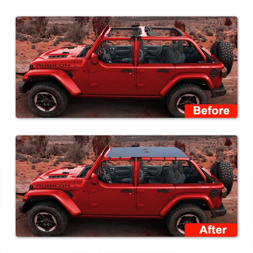 Wrangler Protection Sunshade the Top JKU from JK 07-18 Jeep Paddsun SunFor Leather