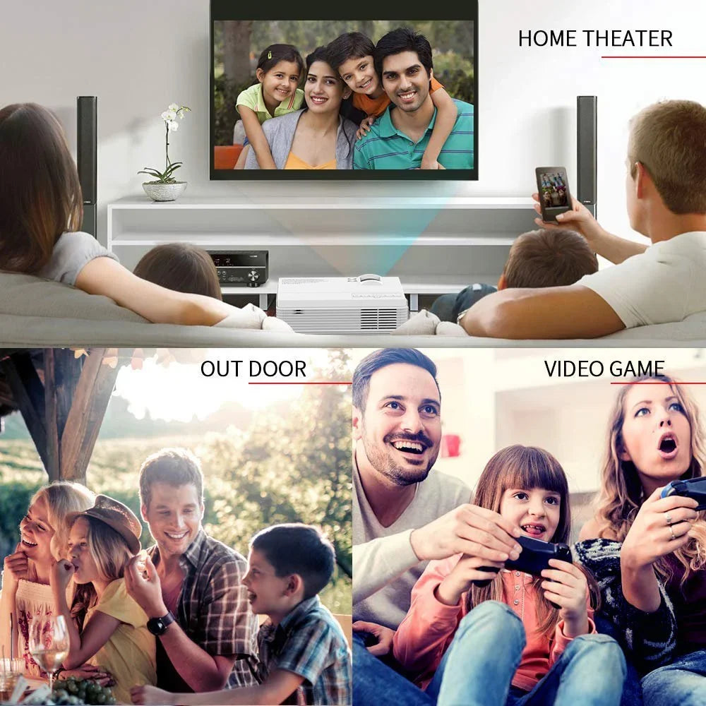 Life, Stick, Support AV 3 Projector Portable USB with (White) 65000 VGA, Display, 200'' Supported Lamp VANKYO PS4, HDMI, TV Mini Compatible with TF, LED Hours Projector and Leisure 1080P