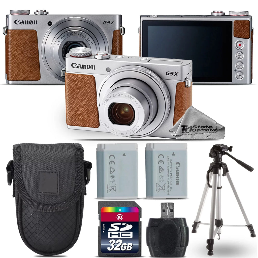 Battery Camera Digital Canon Kit X + 32GB - G9 Mark 7 DIGIC II Extra PowerShot