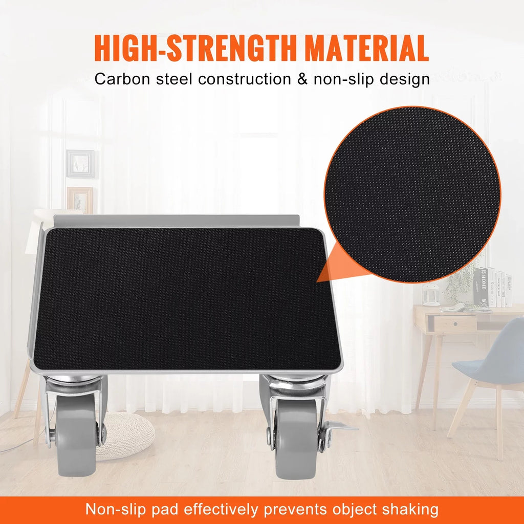 Lift Moving Dolly, Mover 360° Swivel Panel with Wheels Furniture Moving Lbs Steel PP & Set Sofa,Furniture Furniture Carbon Capacity Refrigerator Furniture for 500 Heavy SKYSHALO Tool Dollies