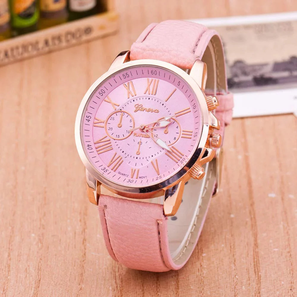 Watch Ladies Analog Numerals Pack Set Men Weicam Girls Leather PU Wrist Watches Assorted Fashion Women Roman 10 for Wholesale Unisex Quartz