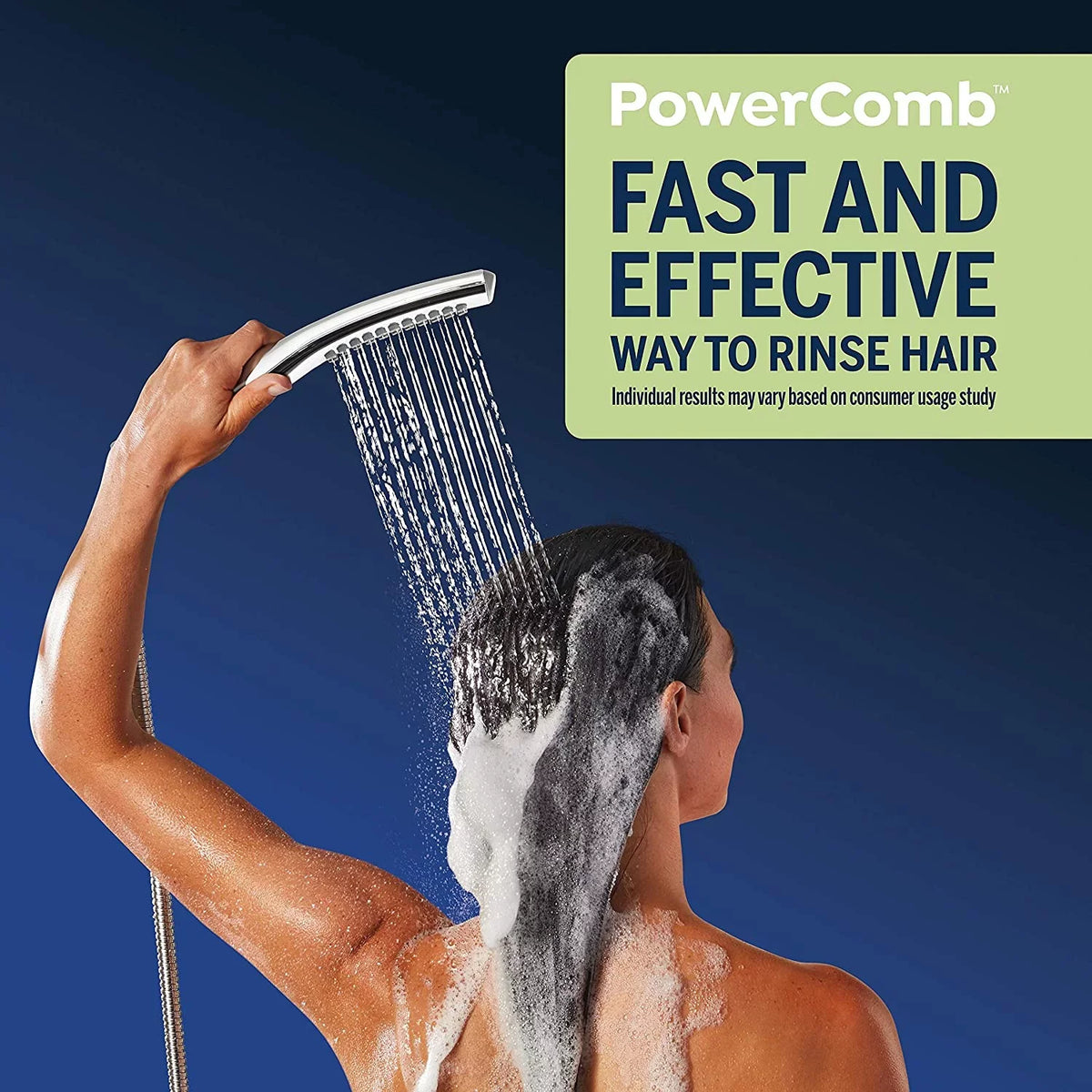 Spa Waterpik Chrome, Massage, XIB-633E-SBX-183ME PowerPulse Shower Combo PowerWand with