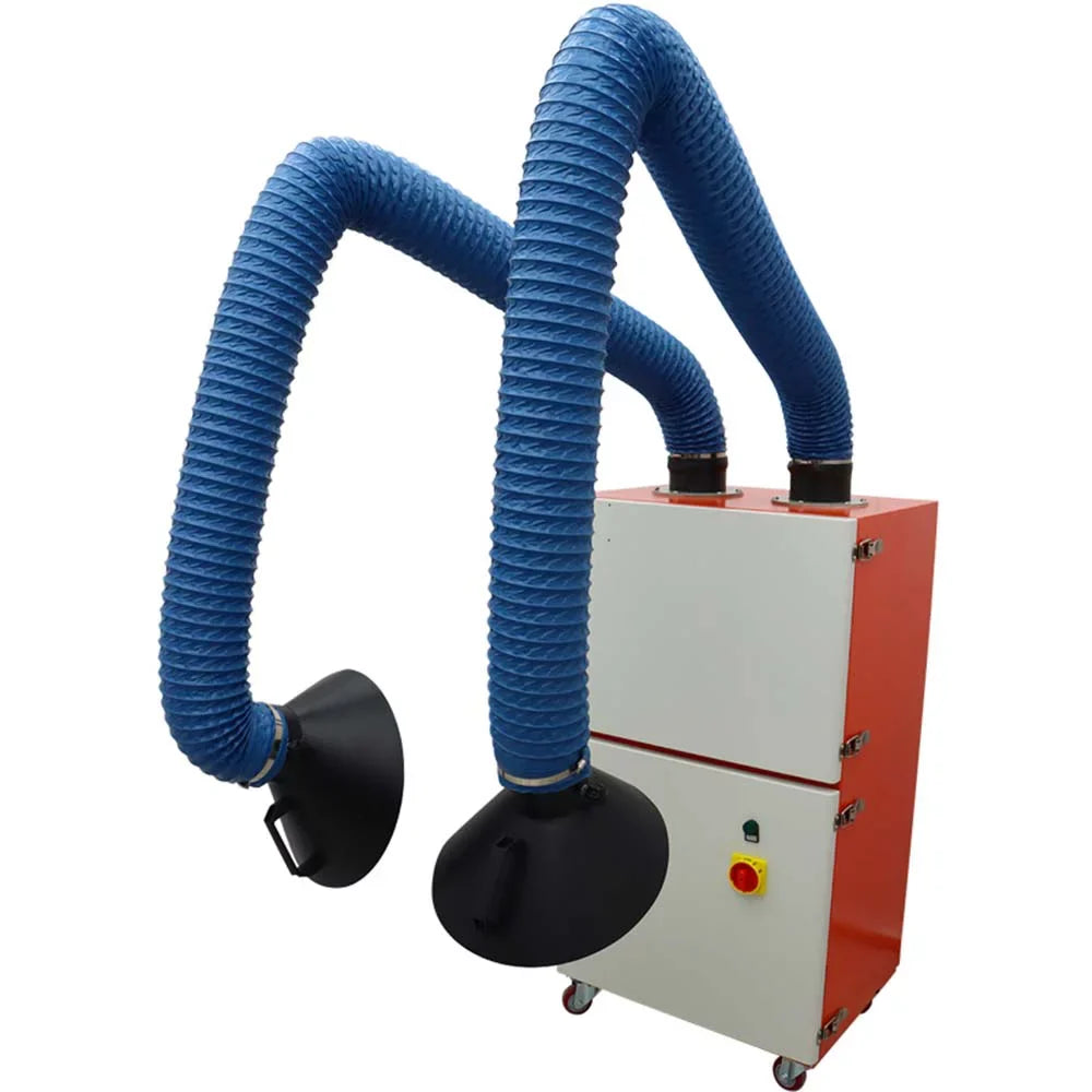 Fume INTBUYING Extractor Dual Mobile Purifier Smoke 220V Arm Welding