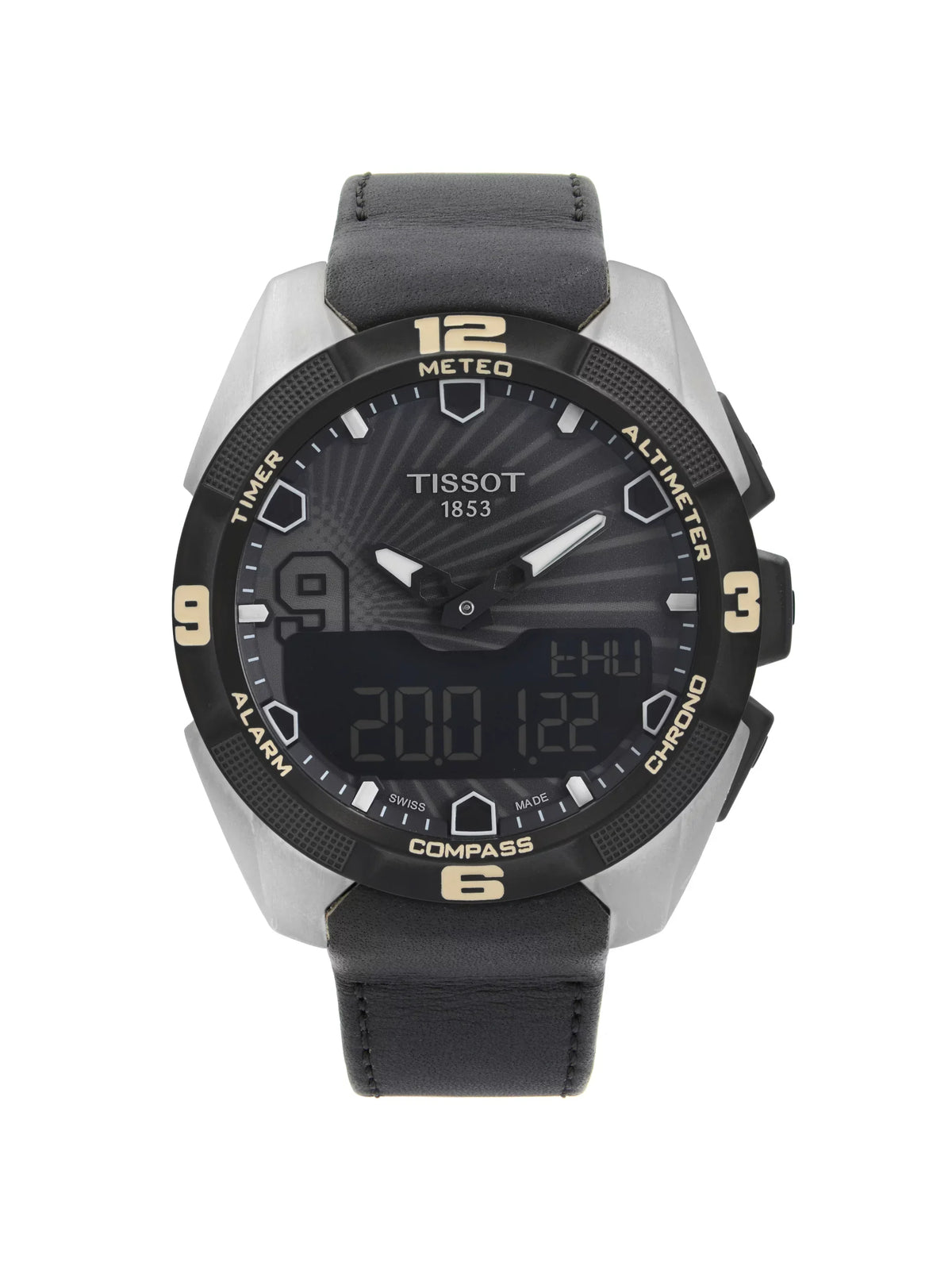 Tony T091.420.46.061.00 Watch Tissot Men Parker Expert T-Touch Solar Black Dial