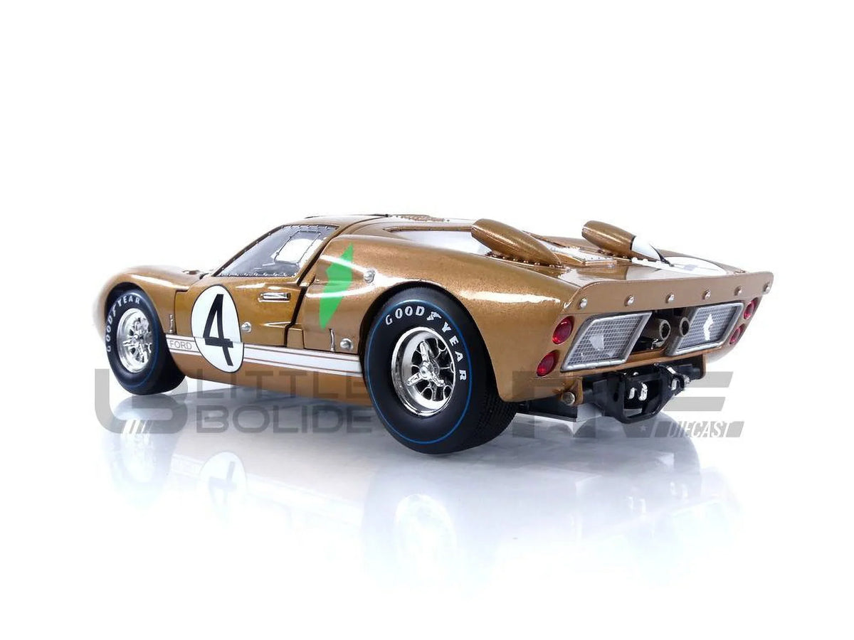 1966 Model 1-18 Gold 2 Shelby Collectibles Car GT-40 Diecast No.4 SC414 MK