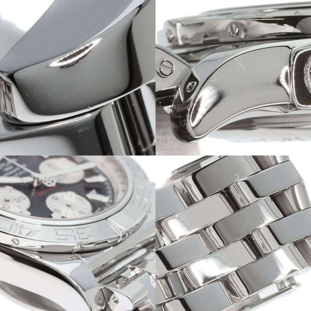 Chronomat Steel/SS BREITLING 44 Stainless Men's Pre-Owned Breitling Watch (Good) AB0110