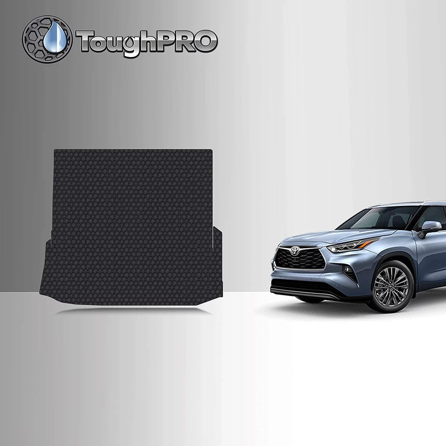 '- Heavy USA) Down Mat with All Accessories in 3rd - Toyota 2021 Compatible climate Duty - Cargo/Trunk TOUGHPRO - - (Made Highlander Row