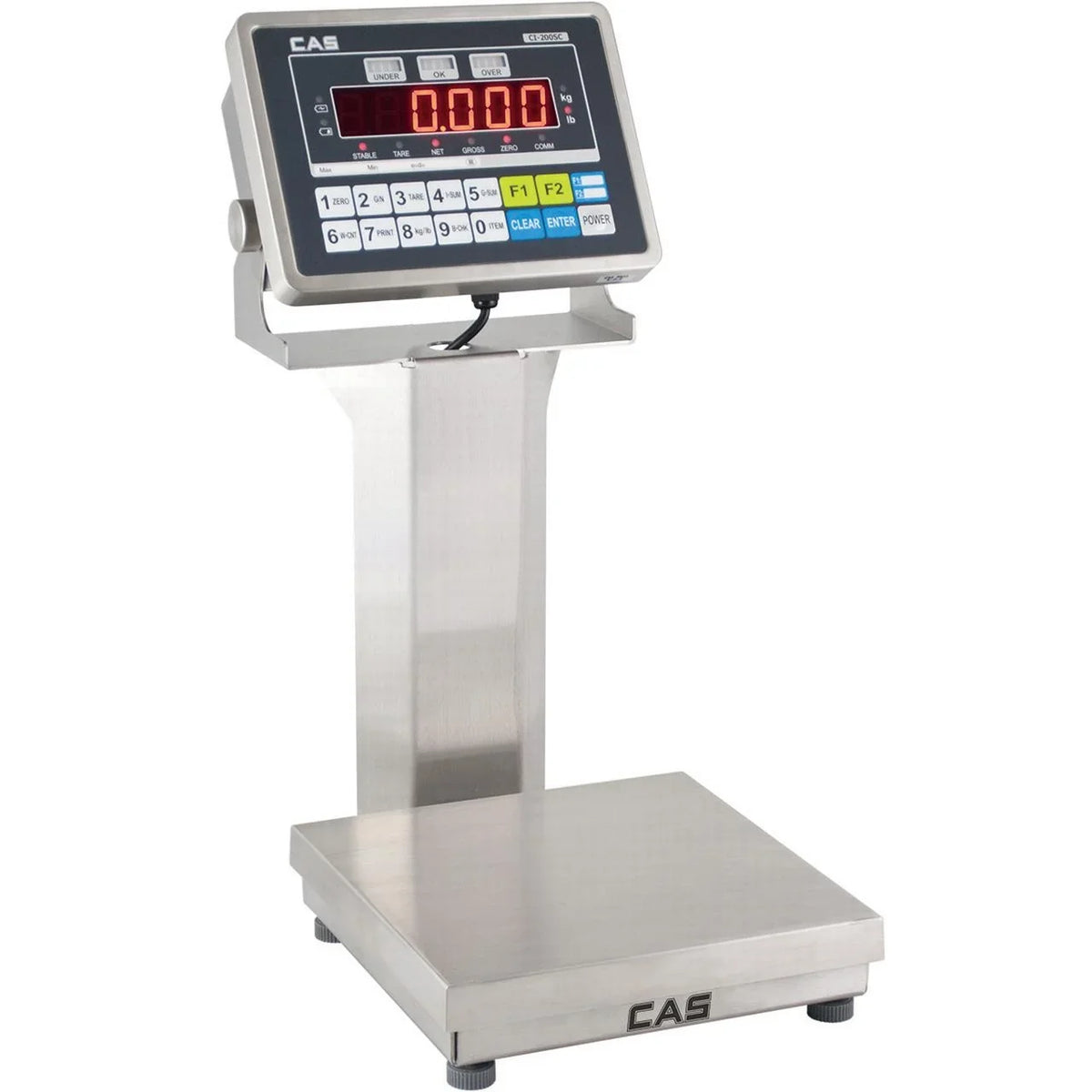 200 CAS LCD 0.05 Display, lb, w/ Scale lb x NTEP IP65 GP-15200BS, Checkweigher