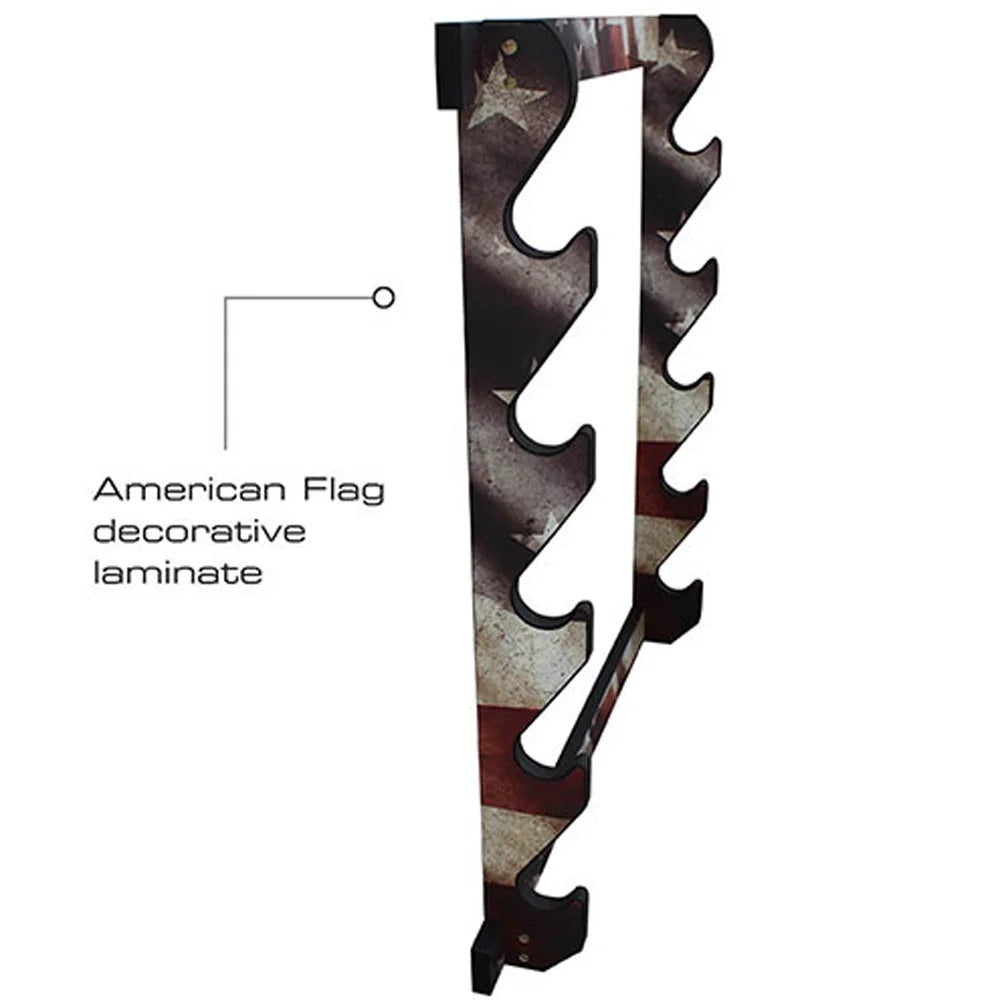 Creek Americana Display Rush 38-4046 Patriotic Gun 5 Rack Storage Creations Wall