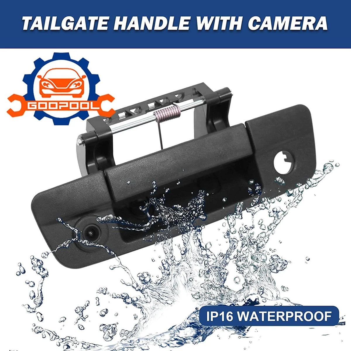 Dodge Camera 2009-2017 with Tailgate View 3500（RCA Ram Compatible Connector） Rear 2500 1500 Handle Backup
