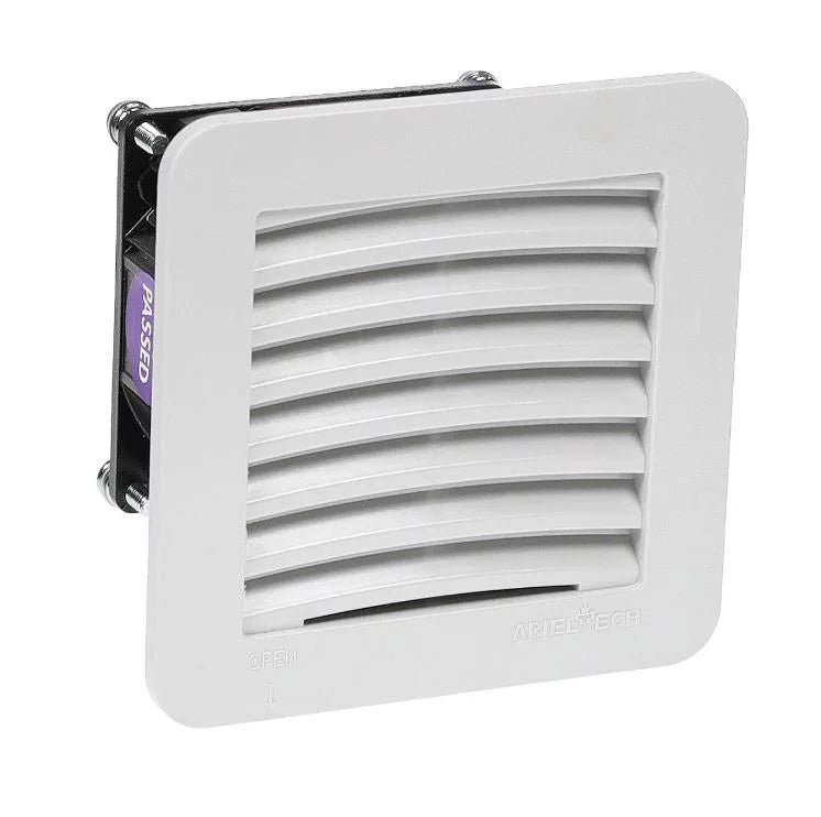 12 RAL EXHAUST FILTER, IP FTEC10L4X mm2) (116x116 Arieltech 7035, 4" NEMA 54