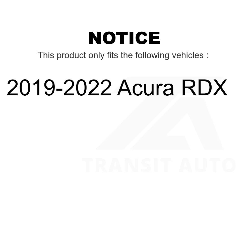 Rear Kit And RDX Disc 2019-2022 Transit Brake - Auto Ceramic Pads Rotors K8A-101184 Acura For