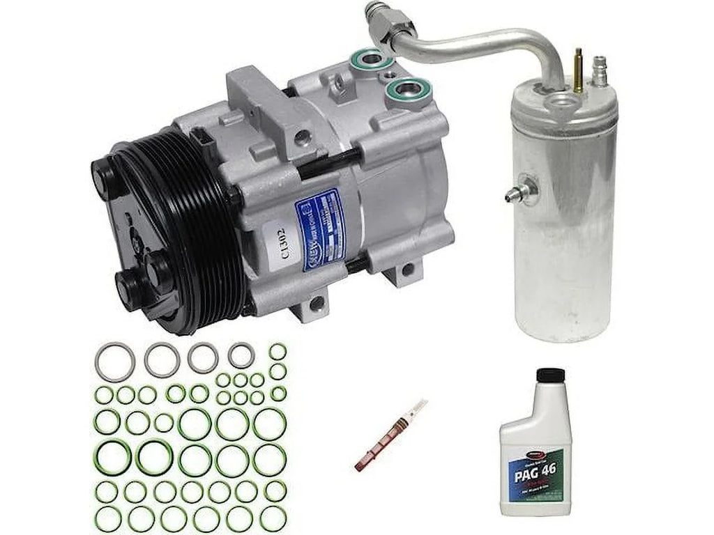 Compressor 2000 Compatible 2007 - 2004 - 2006 1999 A/C 2003 Duty Super 2005 Kit with 2001, F250 -