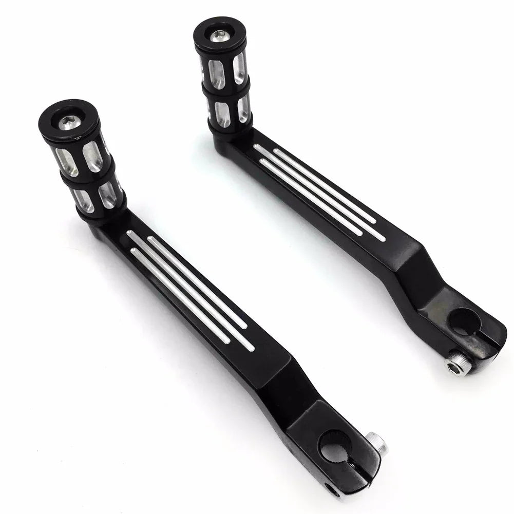 Pegs FLSTF Fat Black Aluminum later 009C- Shift and Motorcycle Levers Davidson Harley Shifter Heel HTT- Pedal w/ Toe Shift design Boy 1980 Levers/Gear For