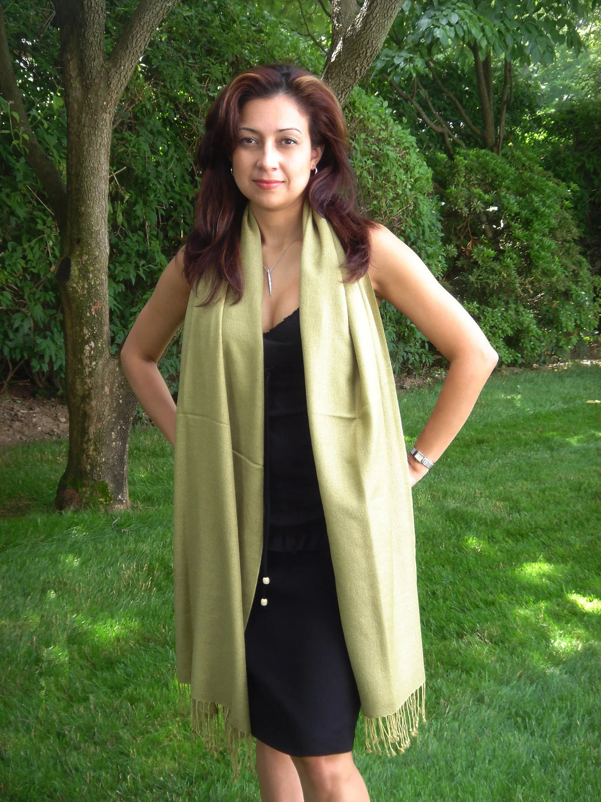 Green Shawl/Cashmere Regular (Olive Scarf/Wool/Silk Shawl/Shawls/Scarf/Scarves/Wrap/Stole/Muffler/Cape/Ruana/Blanket/Throw/Pashmina Shawl)