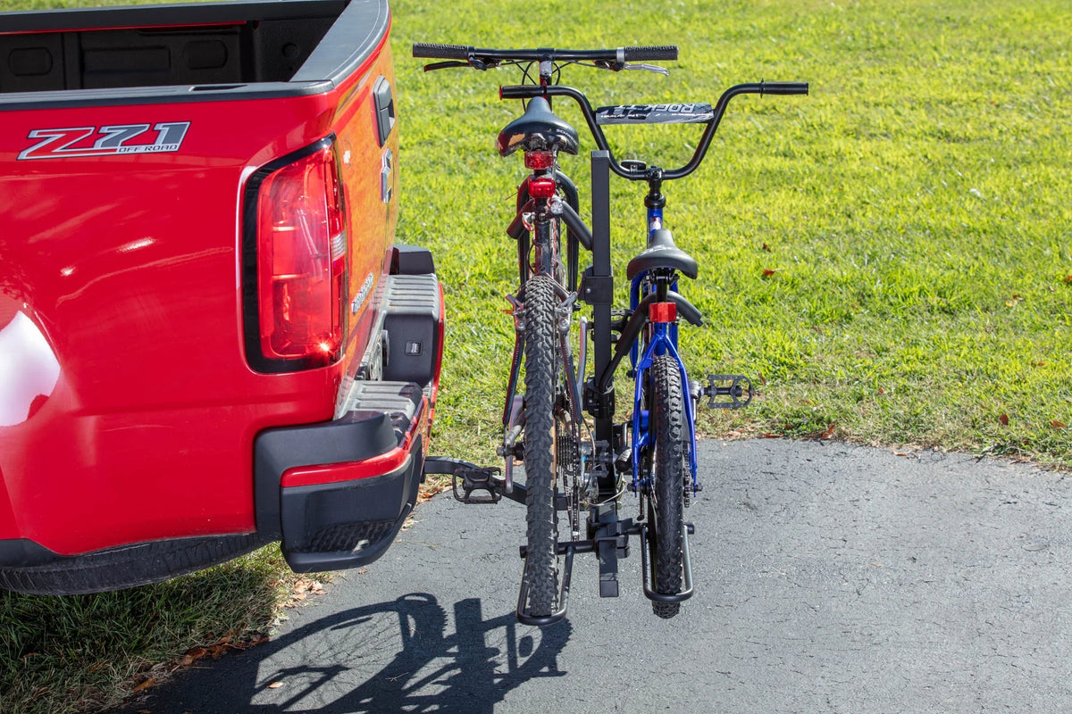 lbs. Tough Hitch-Mount Foldable Rack 2-Bike Capacity 80 Platform Hyper Car 10104071