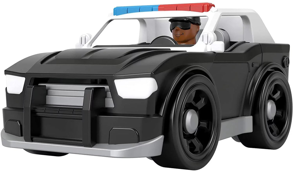 Super Fisher-Price Character and Push-Along Police Toy Cruiser, Figure Set Car Imaginext