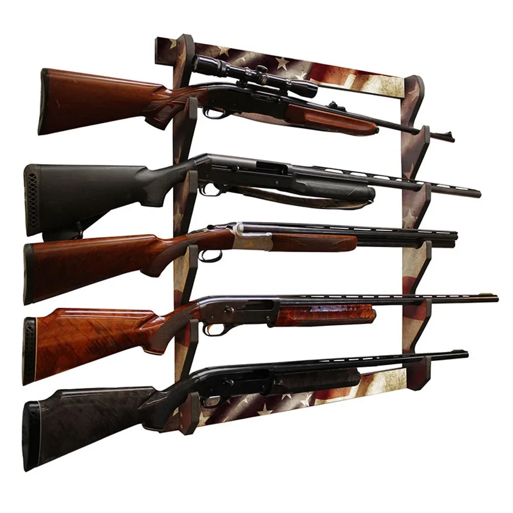 Creek Americana Display Rush 38-4046 Patriotic Gun 5 Rack Storage Creations Wall