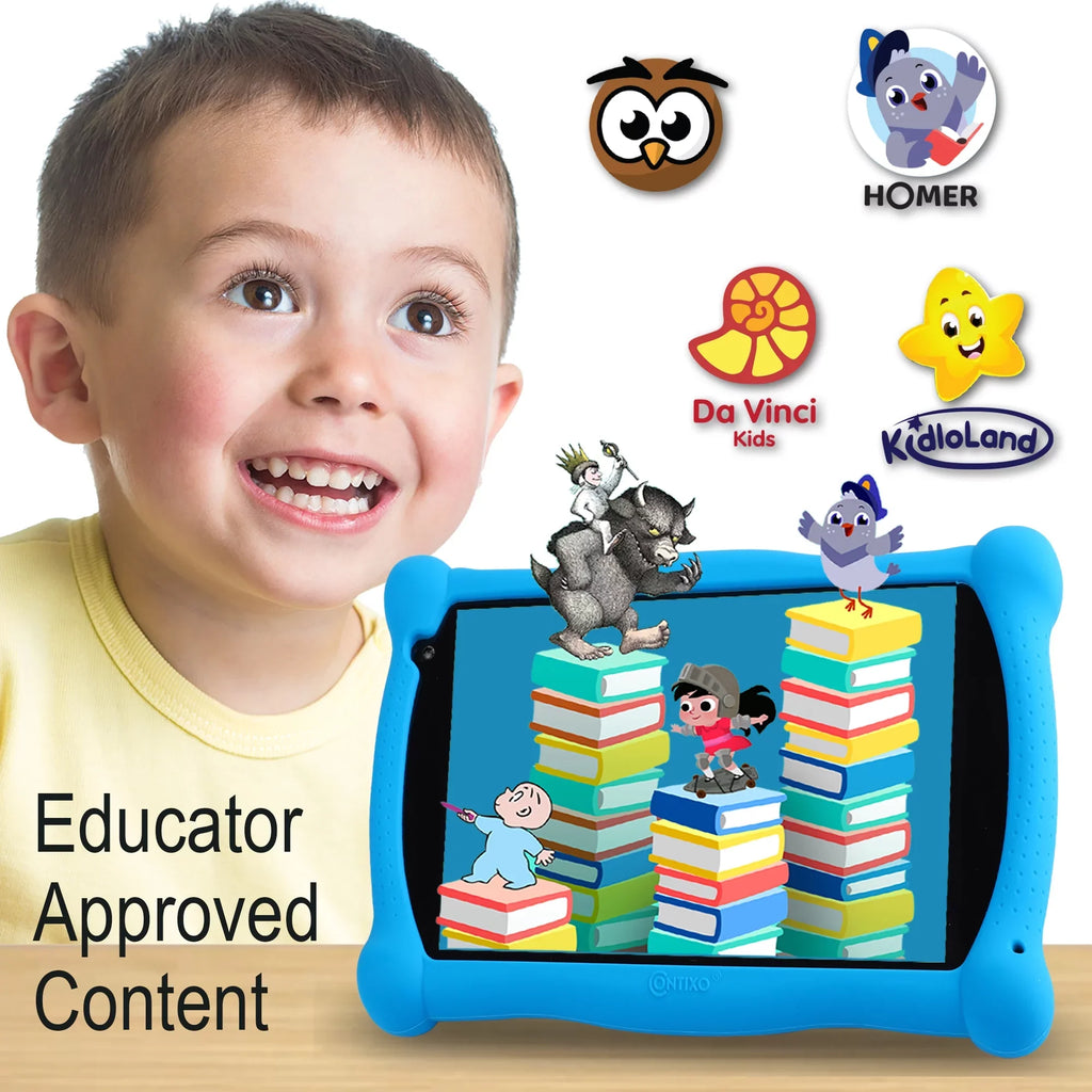 8.1 Android 16GB for Children Bluetooth Kids Contixo Infant WiFi Toddlers Learning Camera Tablet V8-3 Kids