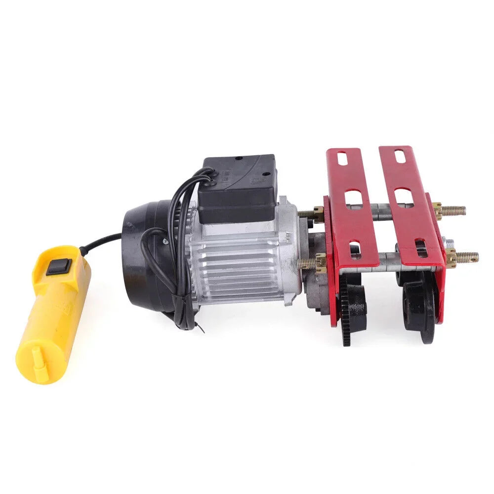 110V w/I-Beam Crane Hoist Overhead 1100LBS Trolley Links Winch Lift Mkyiongou Electric