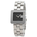 G Boys Square 3600J Steel/SS Stainless Watch Pre-Owned Face (Good)