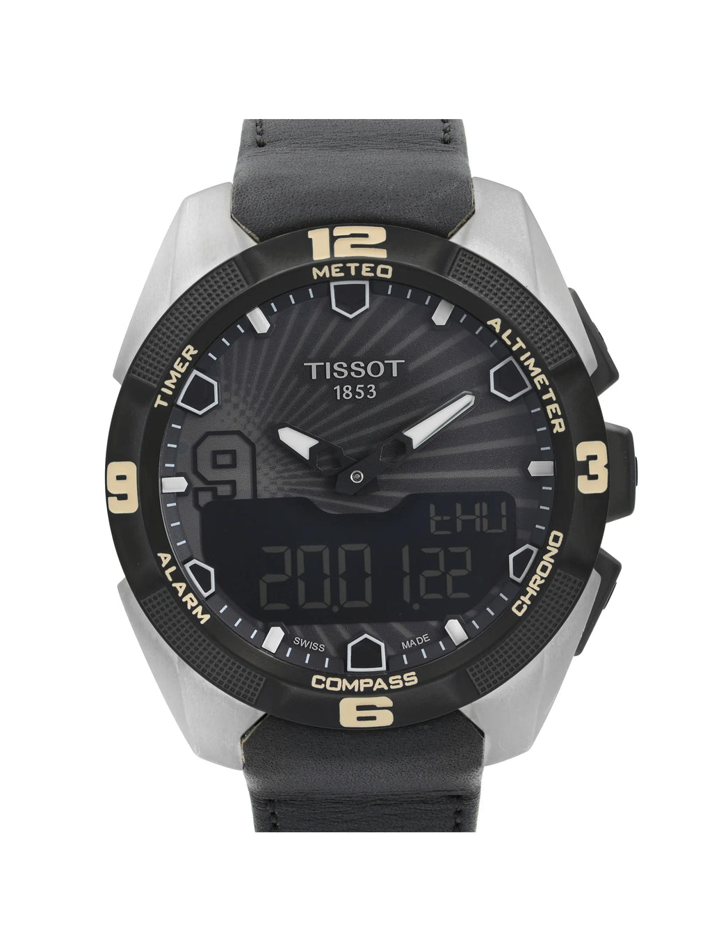 Tony T091.420.46.061.00 Watch Tissot Men Parker Expert T-Touch Solar Black Dial