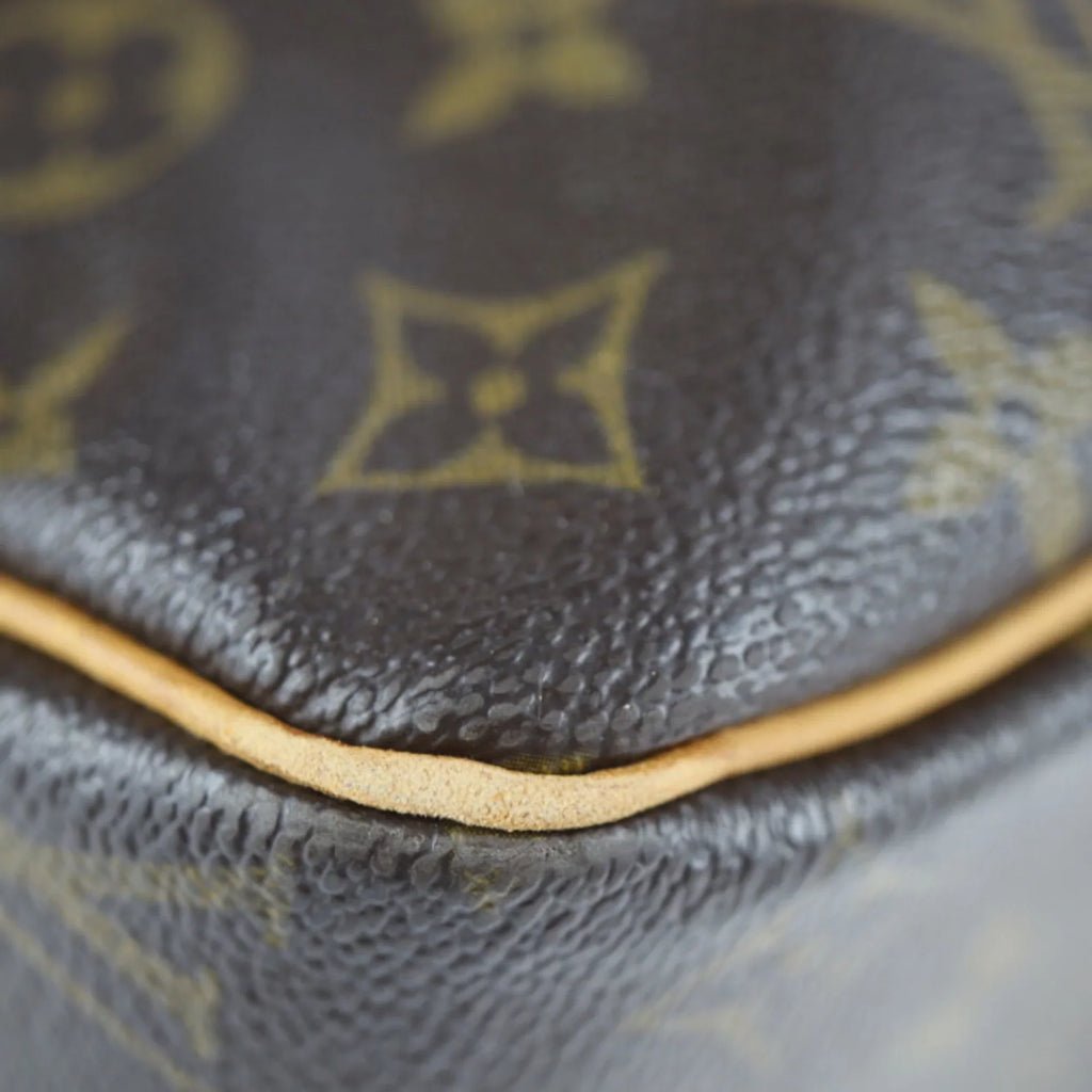 GM Canvas (Good) Shoulder Pre-Owned Monogram Cite Bag M51181 Leather Brown