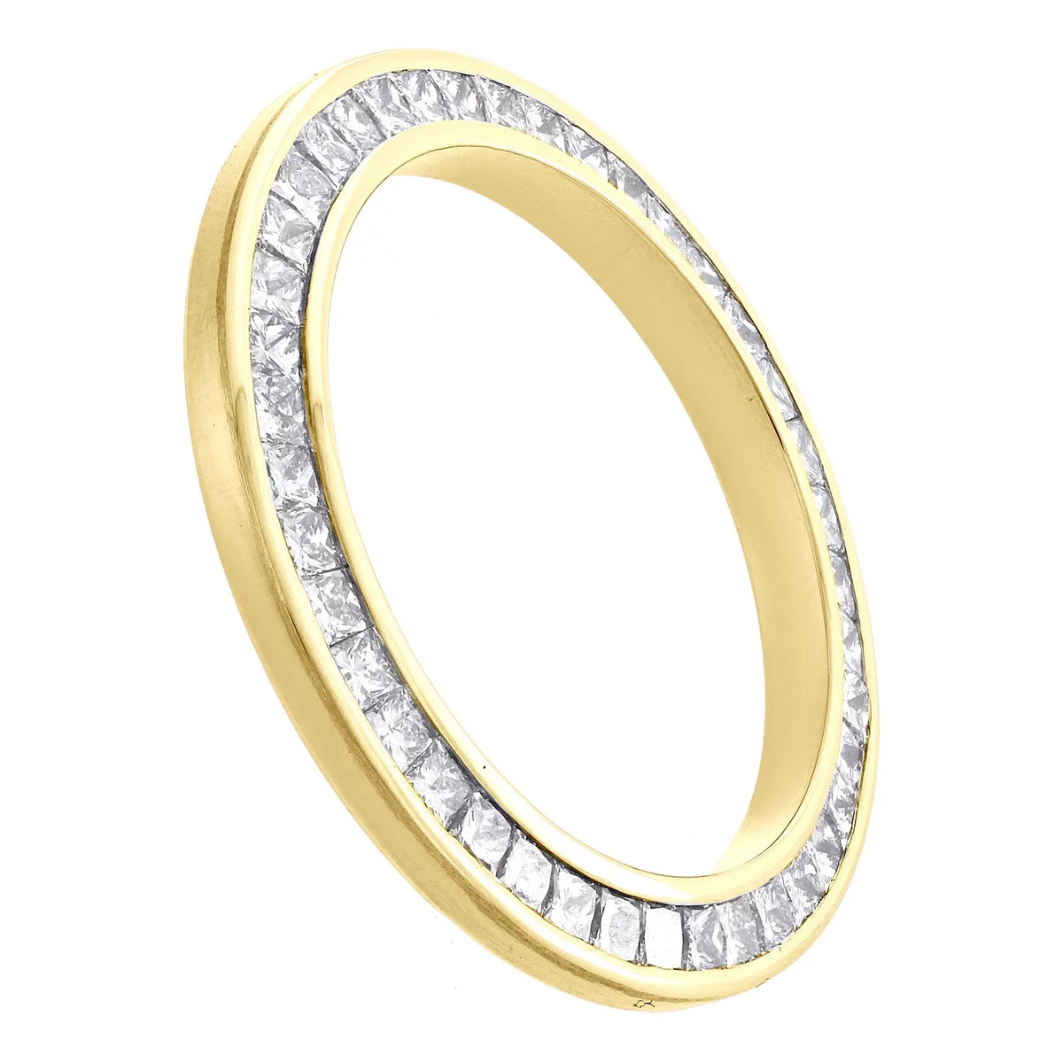 DateJust Cut Bezel Diamond Solid Gold Princess 2.05 Fits 26mm CT President