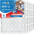 MPR FPR 15x20x1 Made Electrostatic Filter to Filter AIRX 7 FILTERS AIR. Pack Pleated USA 15x20x1 HVAC 1000, Premium by Filters Air Air WICKED MPR CLEAN MERV 11 Comparable 1200 Furnace Conditioner 6 &