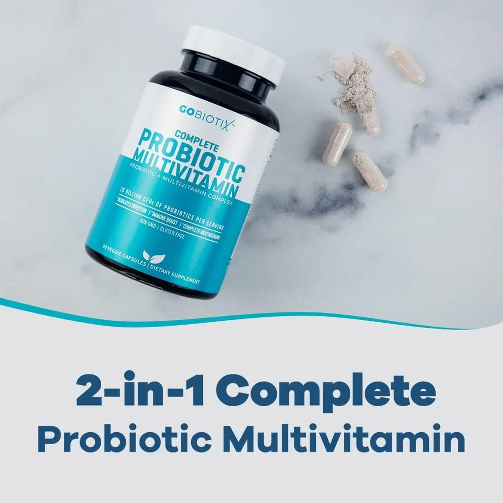 Men for | Digestive 25 | GoBiotix Veggie Free Women ? Health, Billion Flora 90 | Boost &amp; C Gluten with Immune Multivitamin Multivitamin | Probiotic Daily Probiotics &amp; Probiotic CFU
