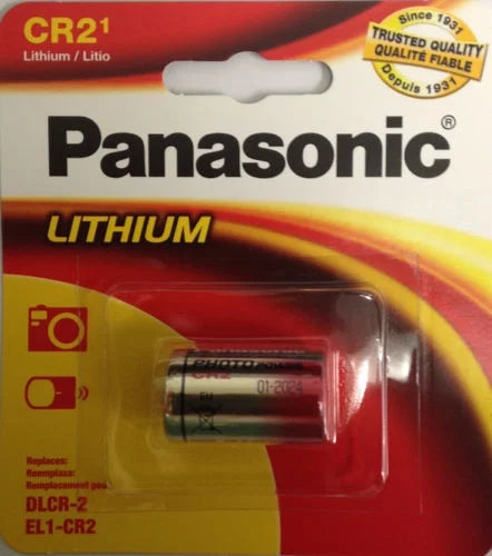RETAIL PACKAGING Battery, Pcs Panasonic 3V 20 Lithium CR-2