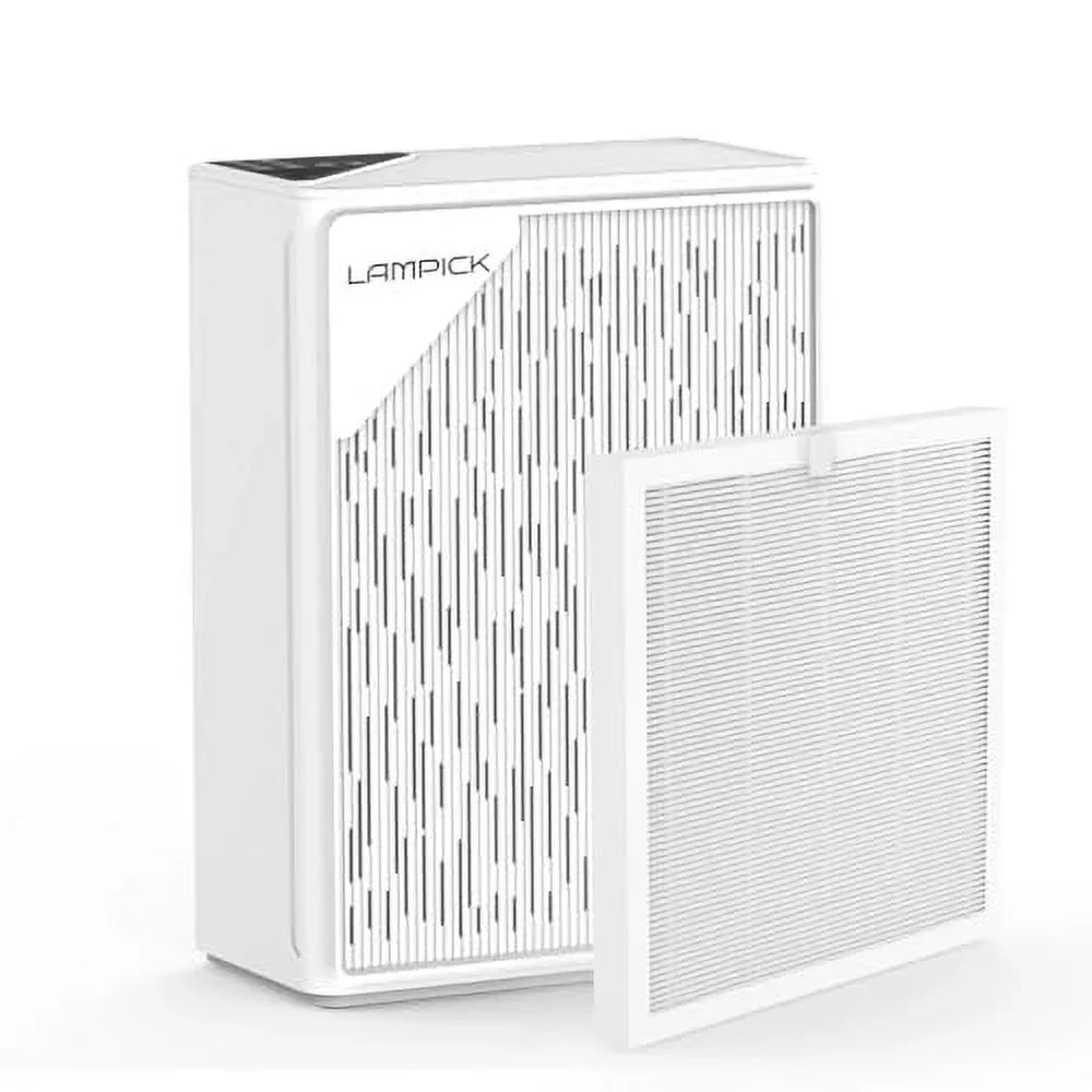 Sq HEPA ft, Purifier 99.97% LAMPICK Filter, Pet Remove up 1076 Hair of to Air with Smoke Cleaner Air