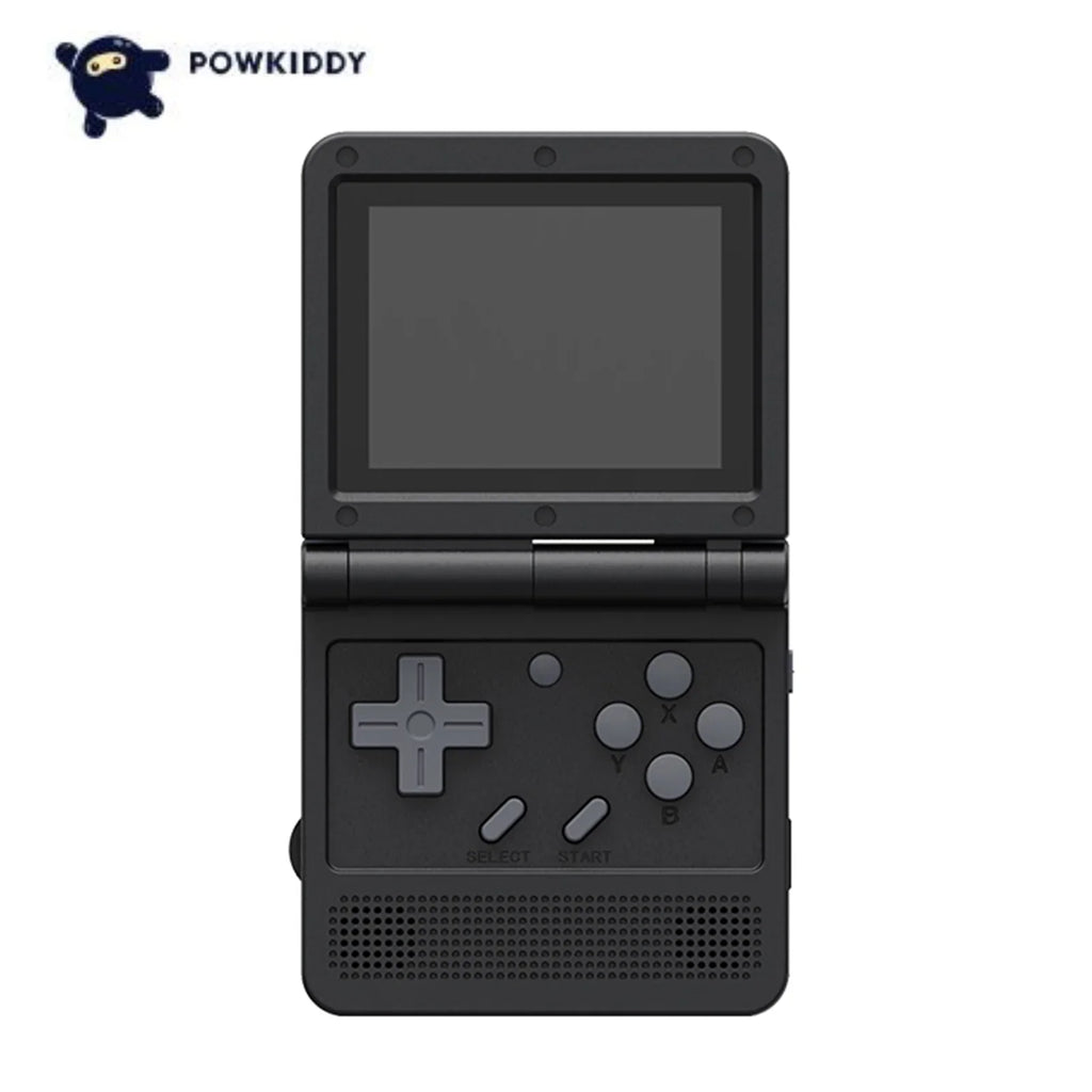Flap Emulators, Powkiddy Game Screen, Folding Console, Portable for Endless and Rechargeable Design, Mini 15 Handheld 3.0-inch Gaming IPS