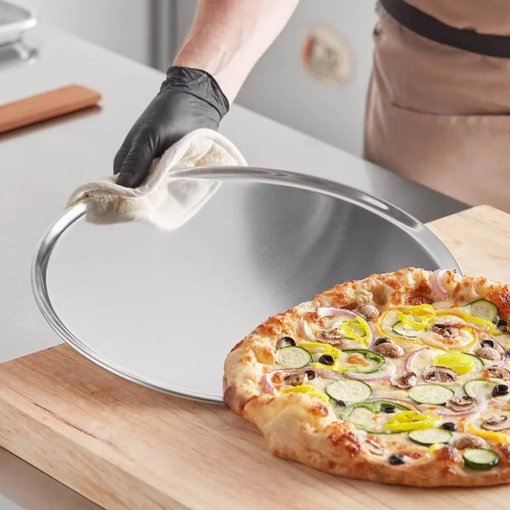Restaurants Round Pizza design Tray Home Baking Pizza for Tray Round TrueCraftware- of Pan Set 6 Coupe - Tray Bakeware Pizza Kitchen Baking 15” Aluminum Tray Pan Pizzeria &