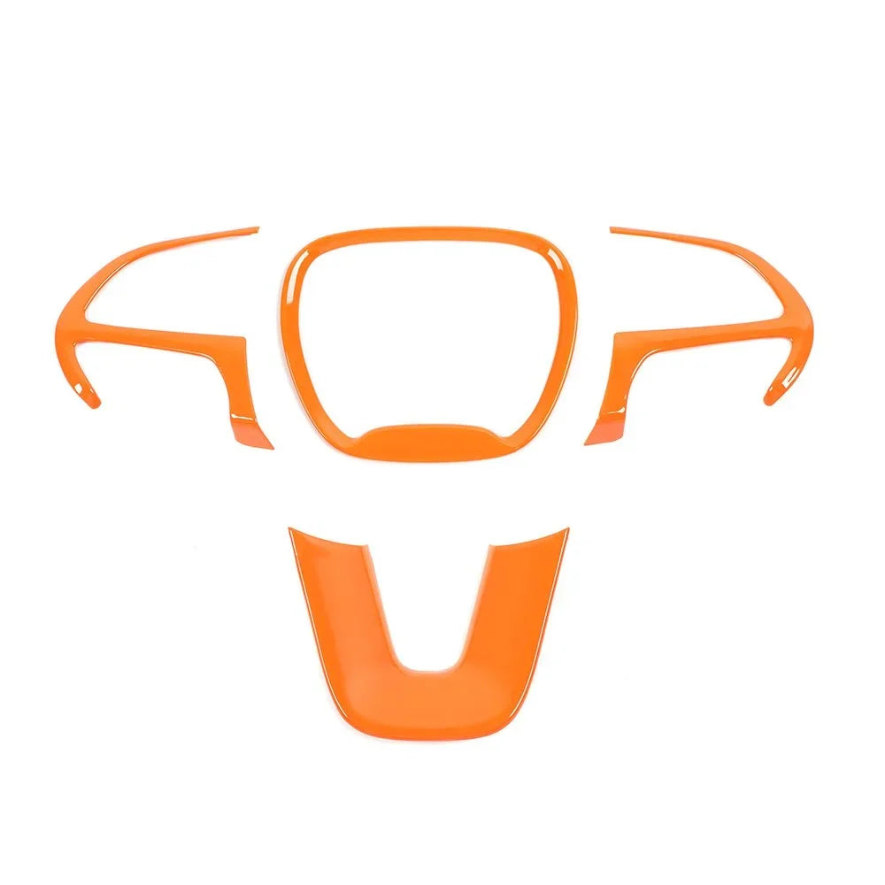 Set Kit 14x Orange Cover Dash Inner Trim Teledu Center Console