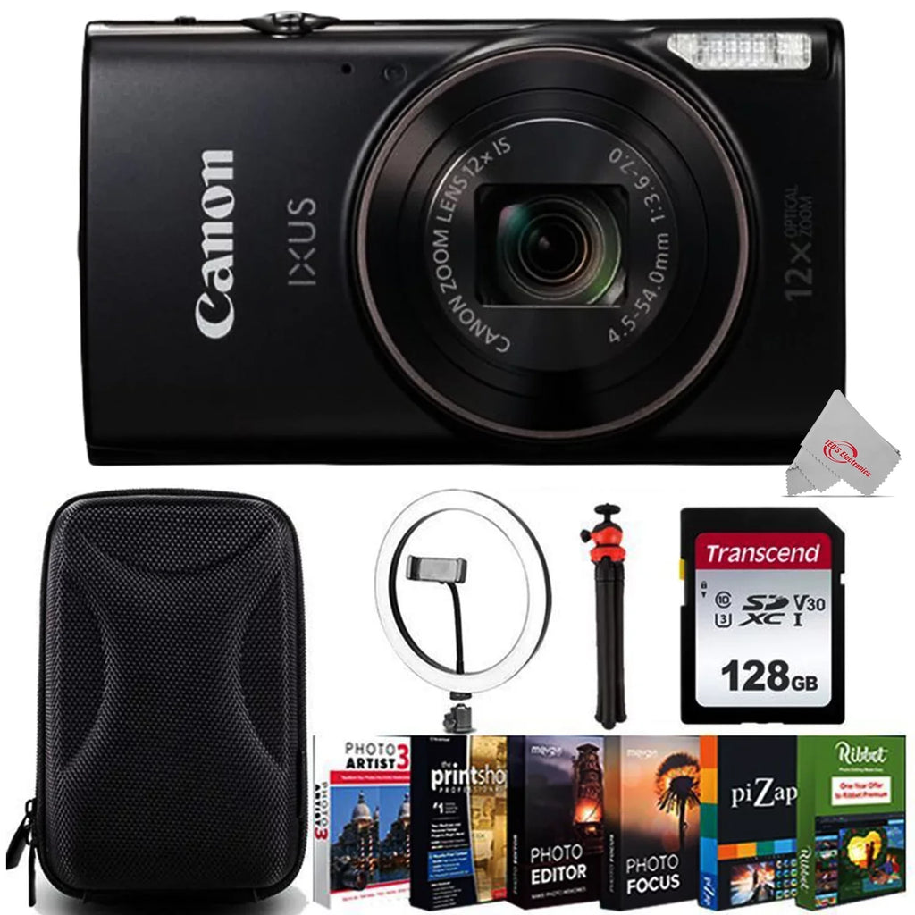 Canon PowerShot Digital Best IXUS Zoom 20.2MP 360 285 / Vloggers Optical Elph 12x Camera