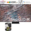 Neo 8K Restored (Refurbished) with Inch Premium Protection Plan (2021) TV 85 Smart 2 QN85QN800A Bundle Extended QLED Year