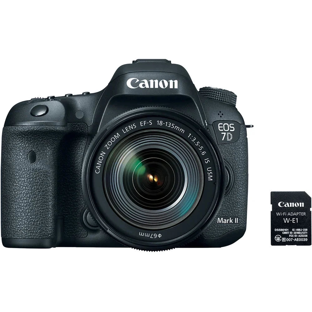 Camera II f/3.5-5.6 More 18-135mm Mark + EOS W-E1 & USM Lens IS Canon DSLR 7D W/