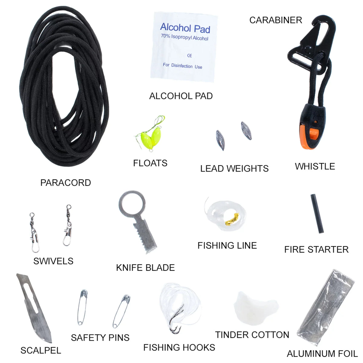 Emergency Kit Survival Adventure Paracord Multi-Functional Planet Safety