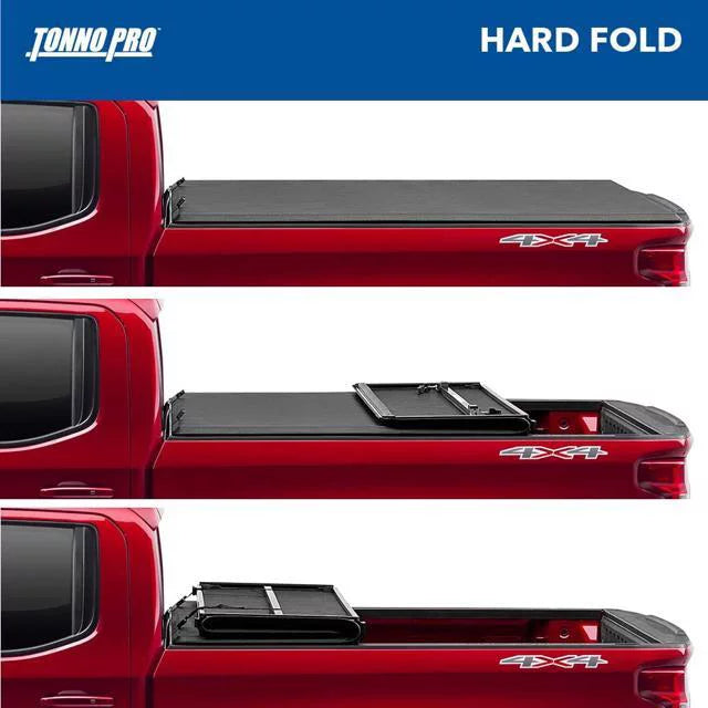 HF-562 | Toyota 2023 | Tonno Cover Hard Bed - Tonneau 2016 (73.7") Fits Fold, Folding 6' Tacoma 2" Pro Hard Truck Bed