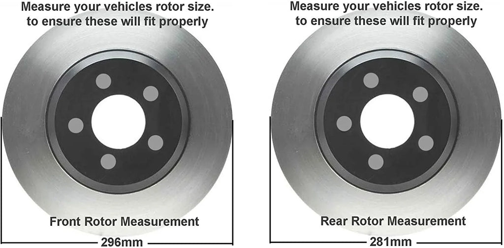 2010 Pads Front Brakes Drilled Detroit 2007 for Slotted 2009 Axle Rav4 - 2011 2008 2015 Rotors Rear 2014 2017 11.65" and 2012 11.06" 2006-2018 2013 Disc Kit & Replacement Brake Toyota 2016 Ceramic
