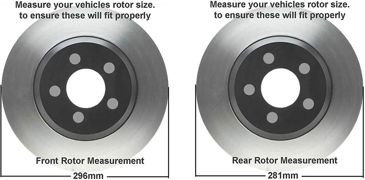 2010 Pads Front Brakes Drilled Detroit 2007 for Slotted 2009 Axle Rav4 - 2011 2008 2015 Rotors Rear 2014 2017 11.65" and 2012 11.06" 2006-2018 2013 Disc Kit & Replacement Brake Toyota 2016 Ceramic