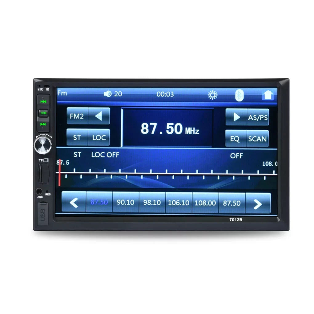 Support Camera 7" and Link(Both Mirror Radio ios Bluetooth Double with Stereo Car Din Car Screen System) HD Touch Android And Reverse