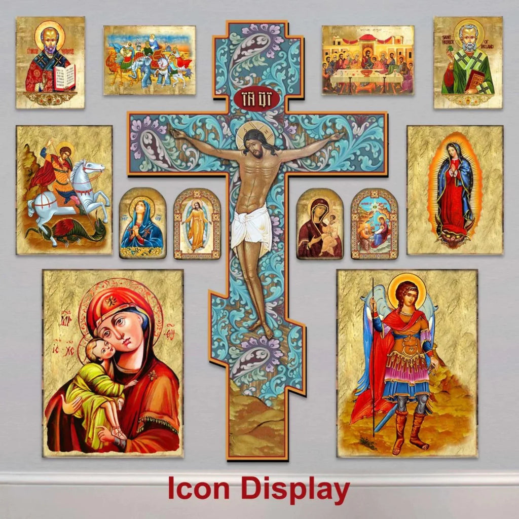 | Inspirational Icon by Gelsinger - Wooden 88482-DG D�cor Angel Cross D. Girl Filigree
