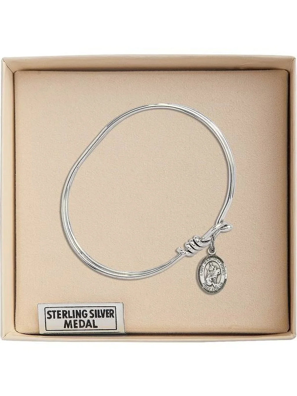w/ Oval Sterling St. Martin 5 in Bangle of inch Eye 3/4 Bracelet Silver Hook Tours