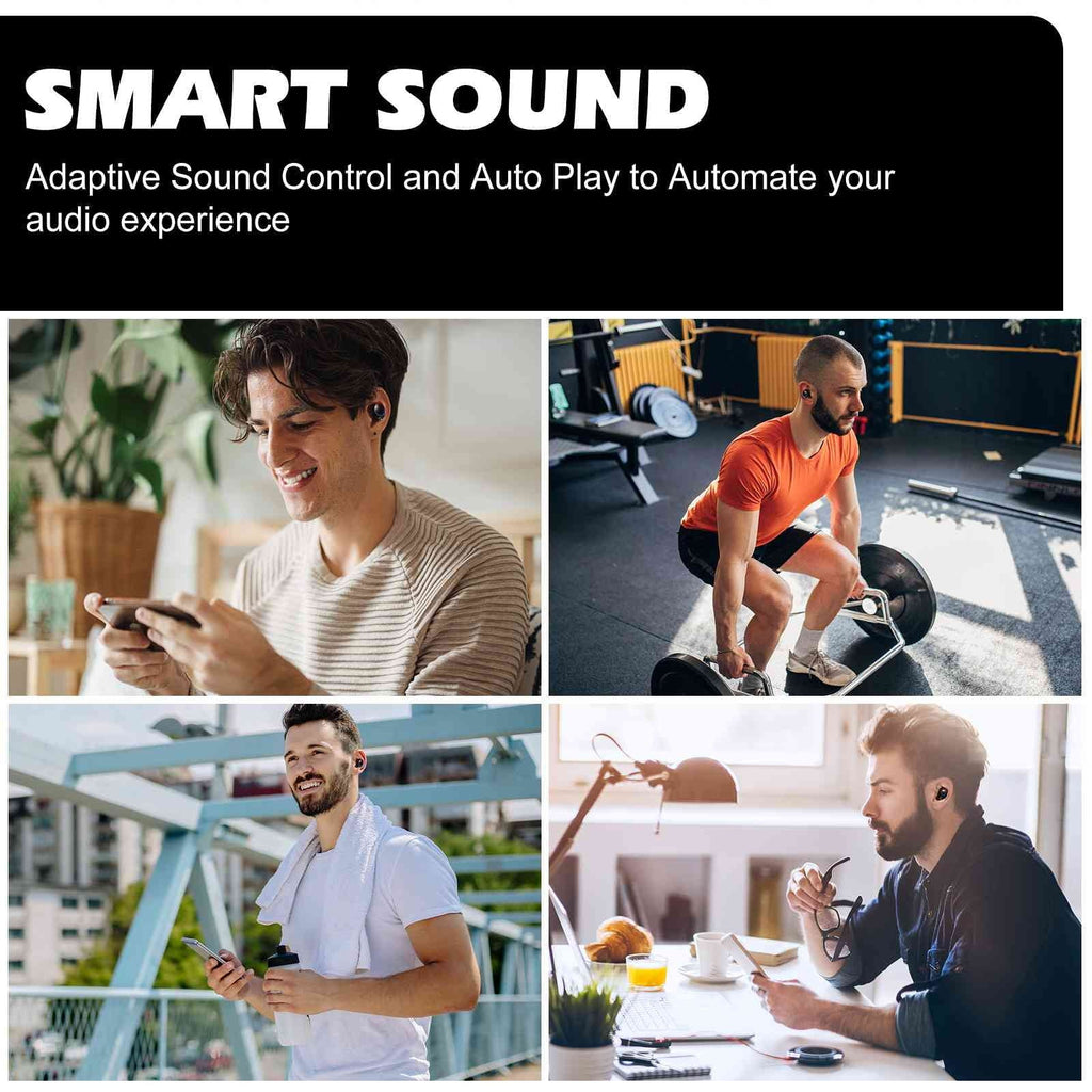 '+ Boost Connection, Dual Earbuds UrbanX Bluetooth Bass Lenovo IPX5 K12 Resistance, liquid 5.2 Case, Wireless True Bluetooth Black, Balanced, Compatible Charging Pro Connect, with
