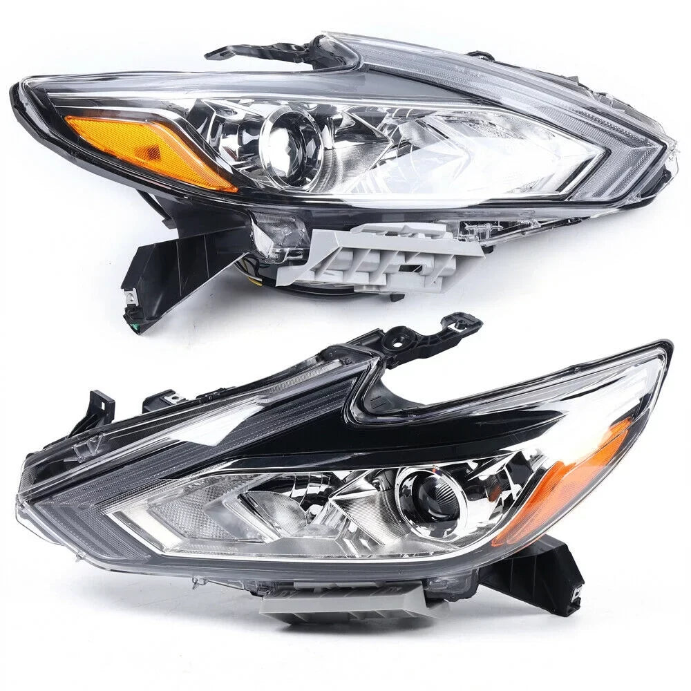 for Left 2018 Housing Nissan Headlights 2016 Chrome Pair Right 2017 Altima +
