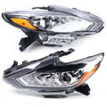 for Left 2018 Housing Nissan Headlights 2016 Chrome Pair Right 2017 Altima +