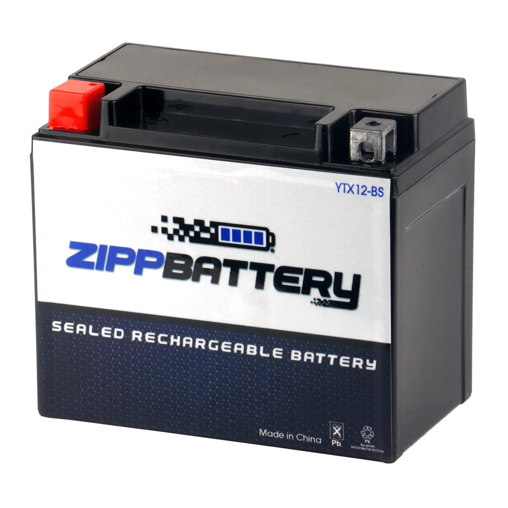 Battery Volt,10 2004 YTX12-BS 12 1000cc Zipp Motorcycle Ah, for Suzuki Gsx-r1000 CCA) (12-BS Battery 180