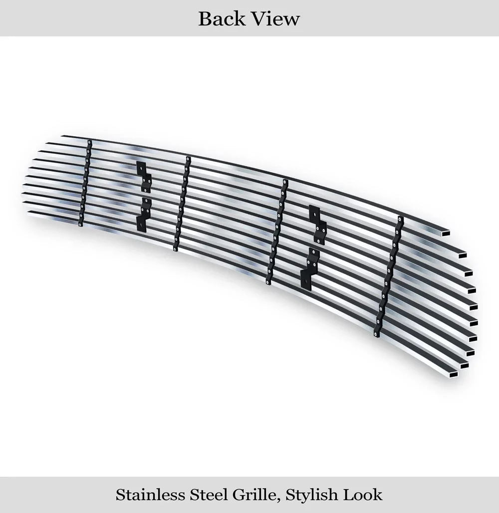 APS Steel Lower Stainless N19-C22358F Bumper 01-05 Explorer 2001-2003 Insert Silver with Premium & Grille Horizontal Trac Billet Sport Sport Compatible
